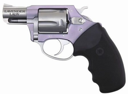 Charter Arms 53840 Undercover Lite Lavender Lady Small 38 Special 5rd 2" Stainless Steel Barrel & Cylinder, Lavender Aluminum Frame, Black Finger Grooved Rubber Grip, Exposed Hammer