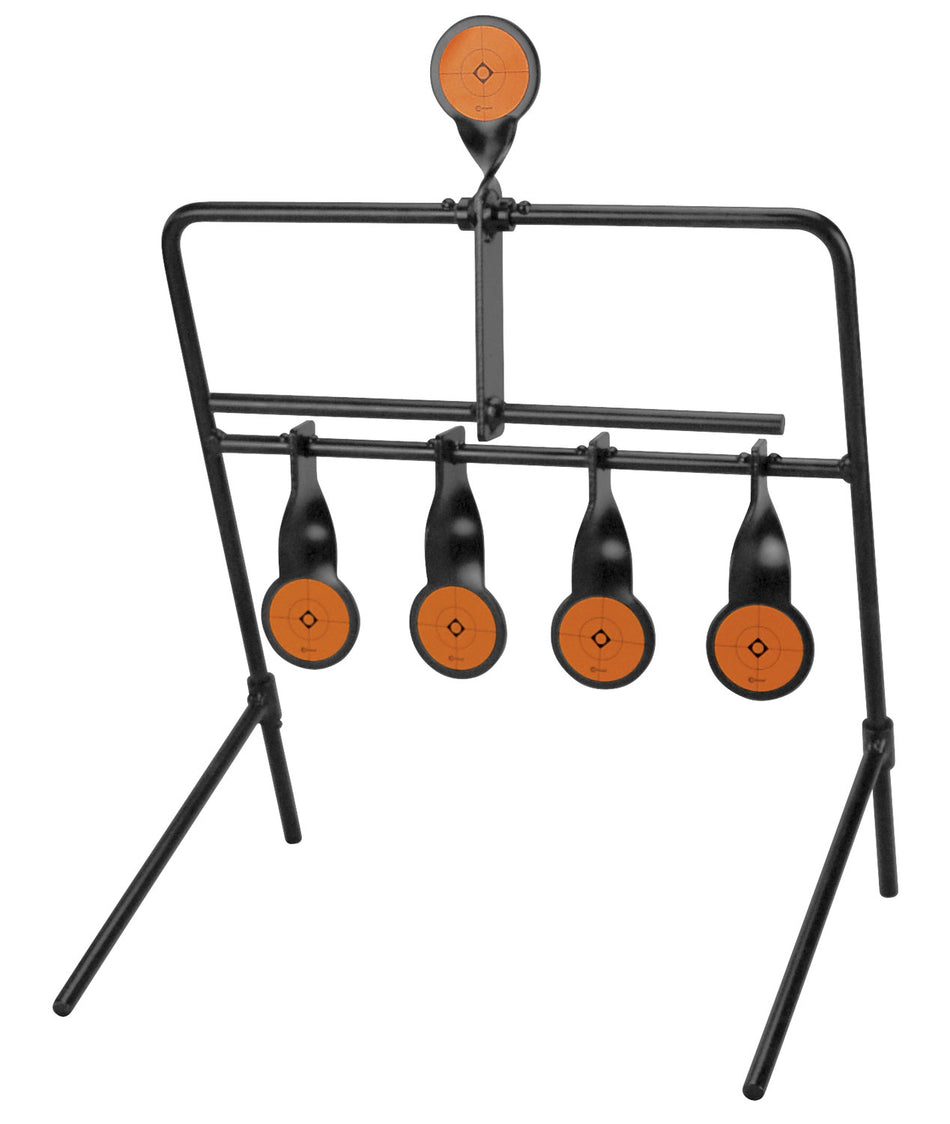 Caldwell AR500 2.50" Rimfire Resetting Steel Target Black/Orange Motion Enhancement