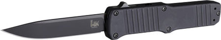 Hogue HK Hadron OTF Automatic Knife 3.375" Clip Point Aluminum Matte Black