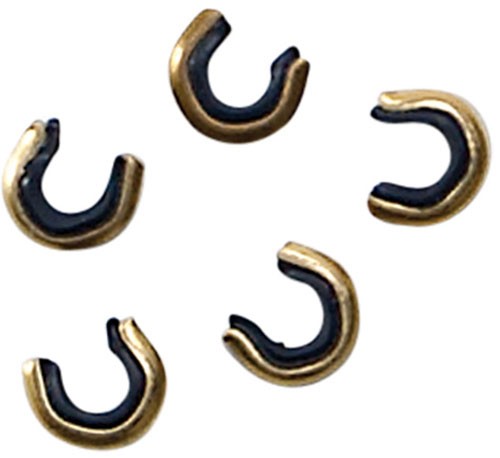 Allen 5-Pack Brass Crimp-On Nock Set for Bowstrings