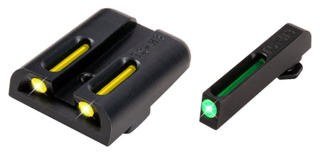 TruGlo TG131GT2Y TFO Tritium Fiber Optic Front and Yellow Rear Sight Set Glock 20 21 25 29 30