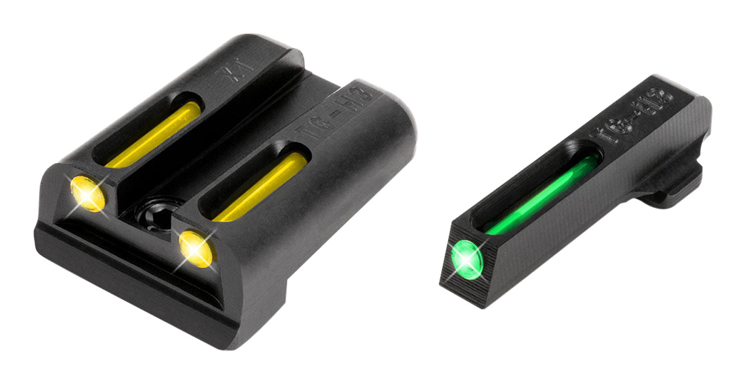 TruGlo TG131XTY TFO Tritium Fiber Optic Front and Yellow Rear Sight Set Springfield XD XDS XDM