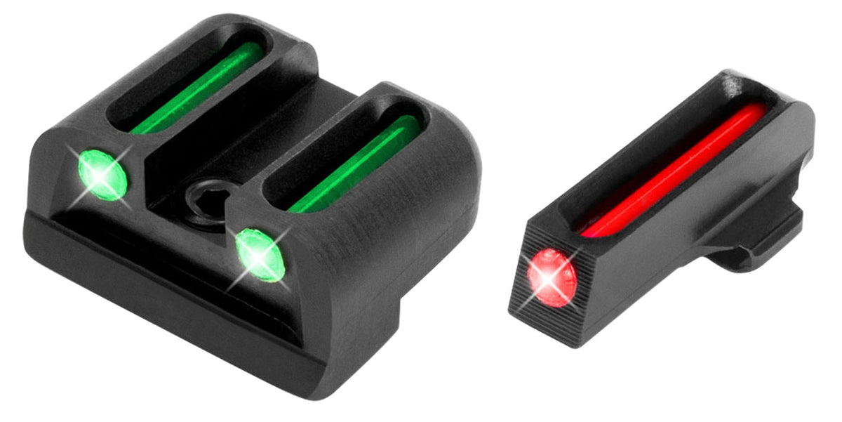 TruGlo TG131X Fiber Optic Front and Rear Sight Set Red Front Green Rear for Springfield XD XDS XDM