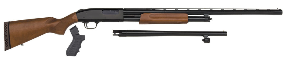 Mossberg 500 Combo 12 Gauge Pump Shotgun 5+1 3" 28" Vent Rib/18.5" Security Barrels with Accu-Set Choke