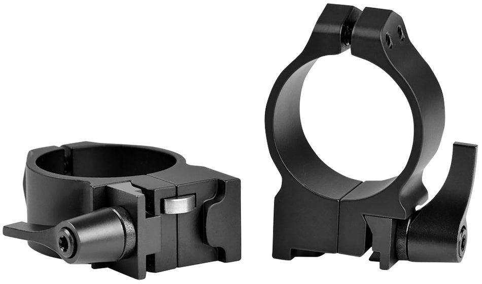 Warne 14RLM Maxima Ruger Scope Rings 30mm Tube Medium Matte Black Steel 0 MOA