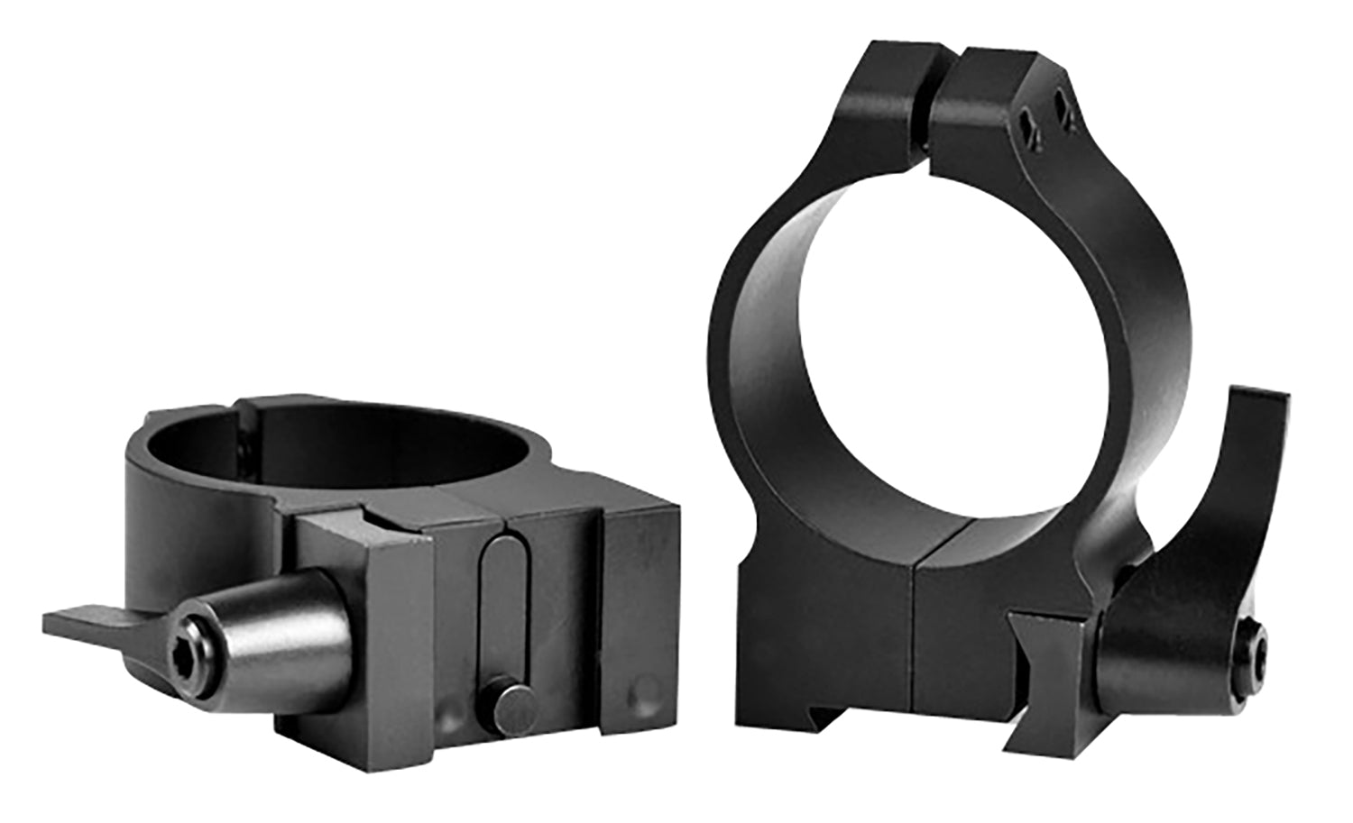 Warne 14TLM Maxima Tikka Scope Rings 30mm Medium Matte Black QD 0 MOA