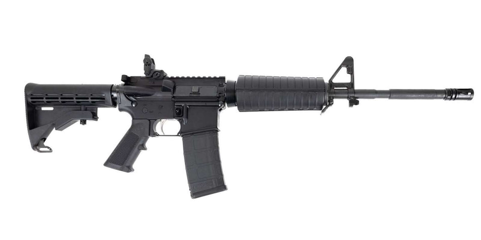 DPMS DP-15 M4 5.56 Rifle with Fixed Front Sight Base & Rear MBUS Sight - 30rd Magazine
