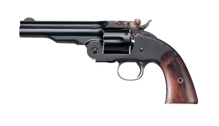 Taylors & Company 550681 Second Model Schofield .38 Special Revolver, 5" Barrel, 6-Round Cylinder, Blued Steel & Walnut Grip