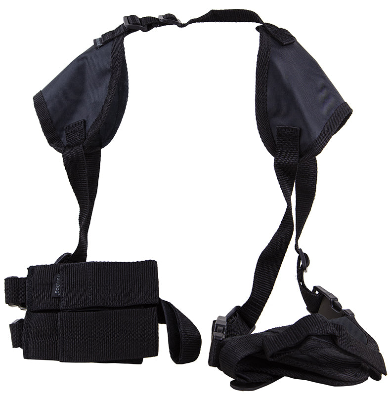 Bulldog WSHD7 Ambidextrous Deluxe Shoulder Harness Black Nylon for Glock 19 Standard Autos 2-4" Barrel
