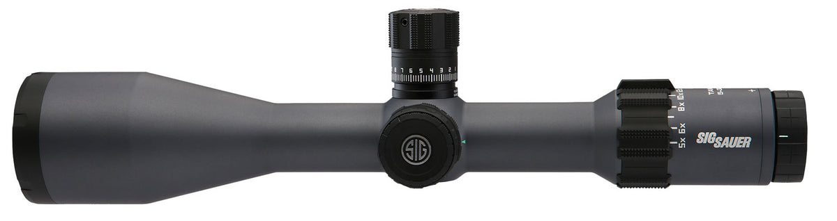 TANGO6 Rifle Scope 5-30x56mm FFP 34mm MRAD DEV-L LevelPlex Side Focus 0.1 MRAD Adj - Graphite