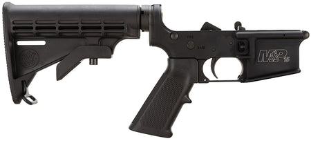 Smith & Wesson 812002 Assembled Lower Receiver for M&P15, 5.56x45mm NATO, 7075-T6 Aluminum, Collapsible Stock & Pistol Grip
