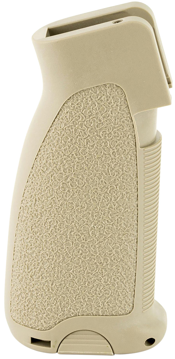 BCM GFGMOD0FDE BCMGunfighter Mod 0 FDE AR-Platform Pistol Grip with Hinged Trap Door