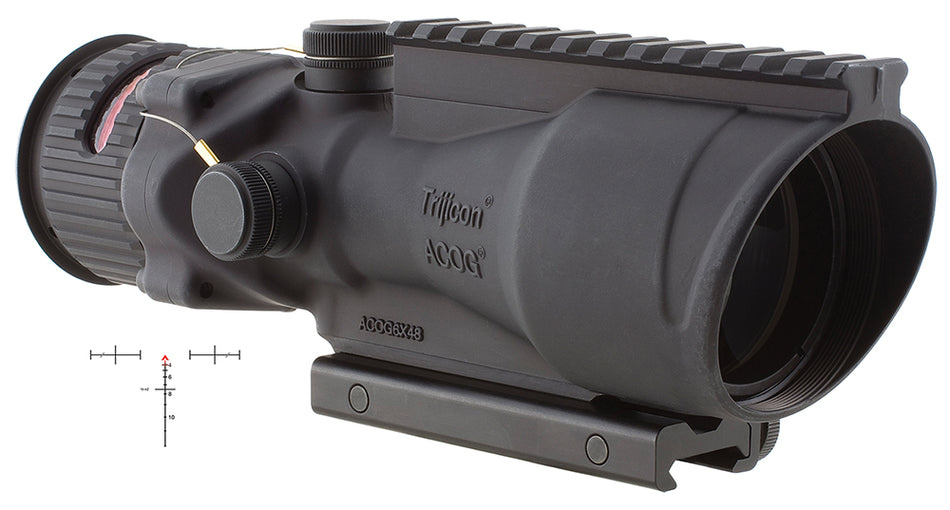 Trijicon ACOG 100002 6x48 Black Anodized Illuminated Red Chevron .308/7.62 Scope