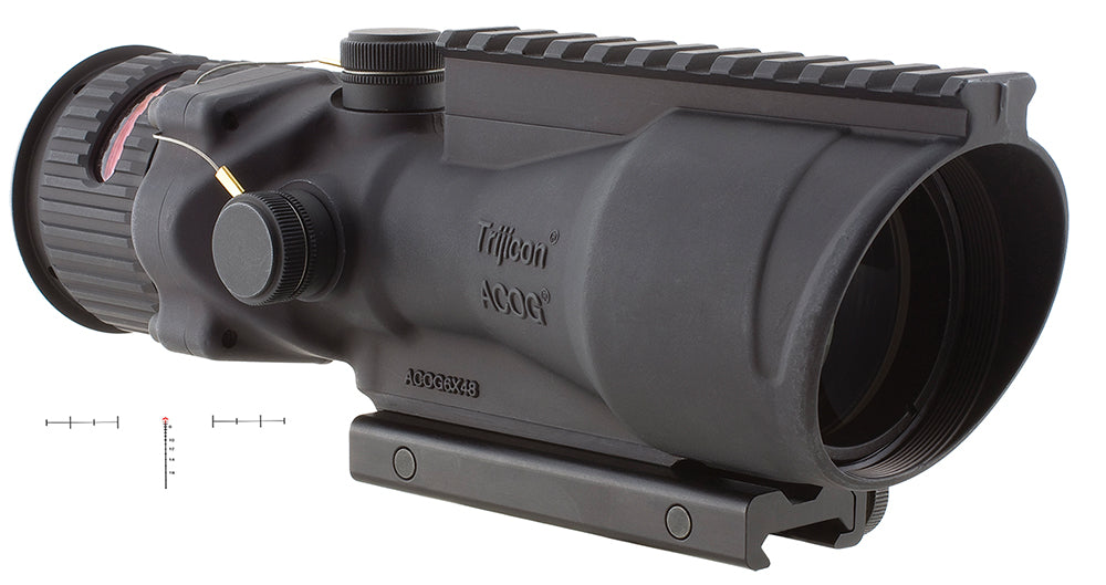 Trijicon ACOG 100006 6x48 Black Anodized Illuminated Red Chevron 50 BMG Scope
