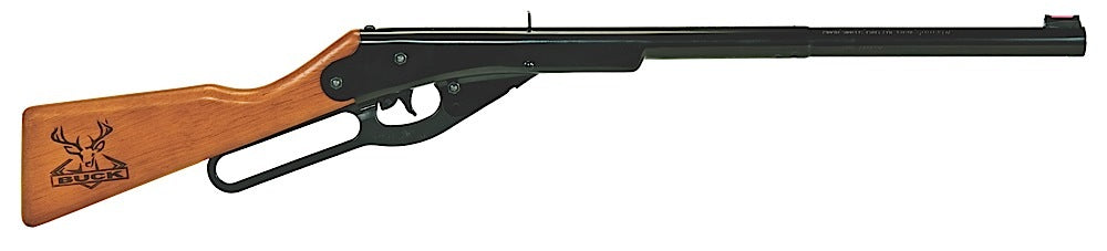 Daisy Buck Youth Air Gun .177 Cal 400-Shot Lever Action Solid Wood Stock Black