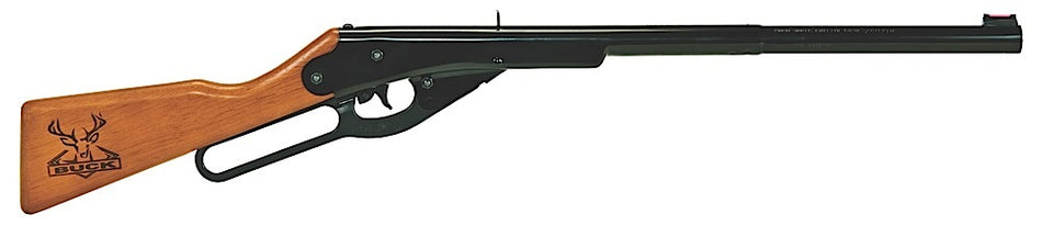 Daisy Buck Youth Air Gun .177 Cal 400-Shot Lever Action Solid Wood Stock Black