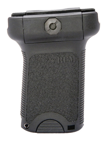 BCM VGSBLK Gunfighter Short Vertical Grip Black Aggressive Texture Picatinny Rail with Storage