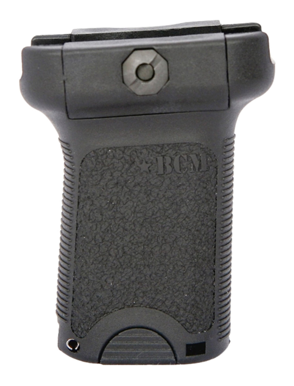 BCM VGSBLK Gunfighter Short Vertical Grip Black Aggressive Texture Picatinny Rail with Storage