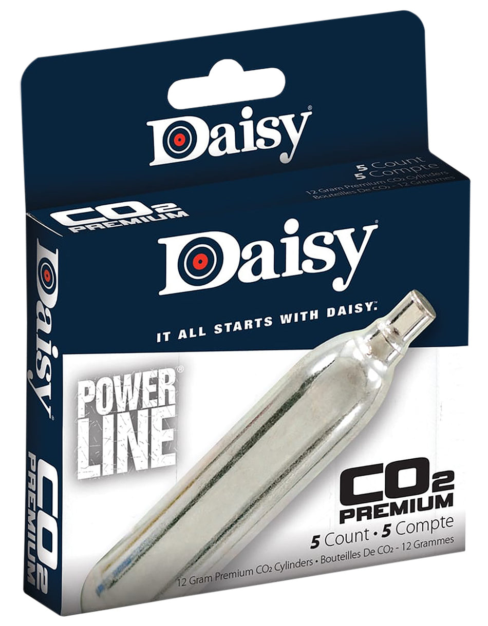Daisy 997580611 PowerLine CO2 12g Cylinder 5-Count Pack
