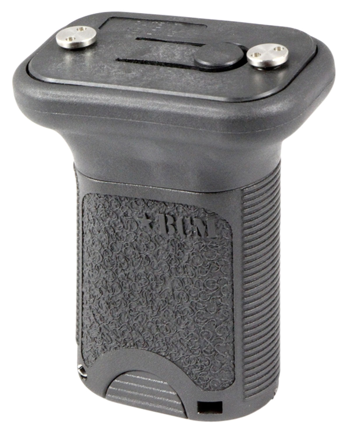 BCM VGSKMBLK Gunfighter Short Vertical Grip Black KeyMod Interface with Interior Storage