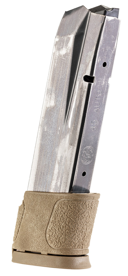 S&W M&P Steel Magazine 45ACP 14rd Brown Floor Plate