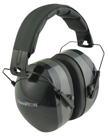 Champion 40970 Passive Over-the-Head Shooting Earmuff 27 dB Black/Gray Comfortable Fit