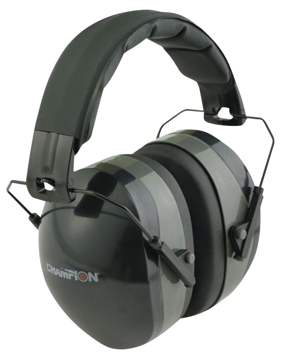 Champion 40970 Passive Over-the-Head Shooting Earmuff 27 dB Black/Gray Comfortable Fit