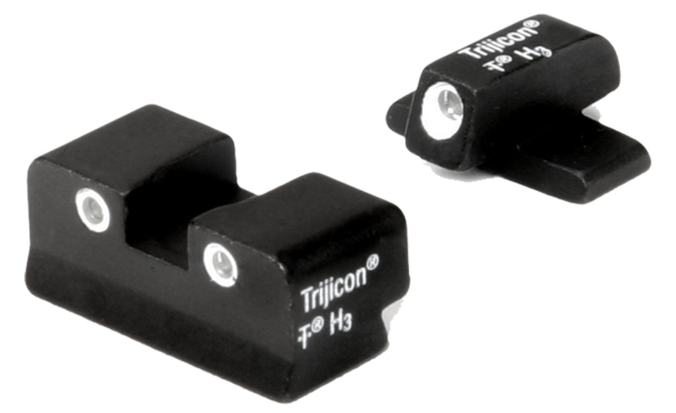 Trijicon Bright & Tough Tritium Night Sights White Outline Front & Rear for Springfield Armory XD/XD-M/XD-S