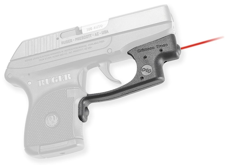 Crimson Trace Laserguard Fits Ruger LCP (Not LCP Gen II), Instinctive Activation Red Laser, Black Polymer