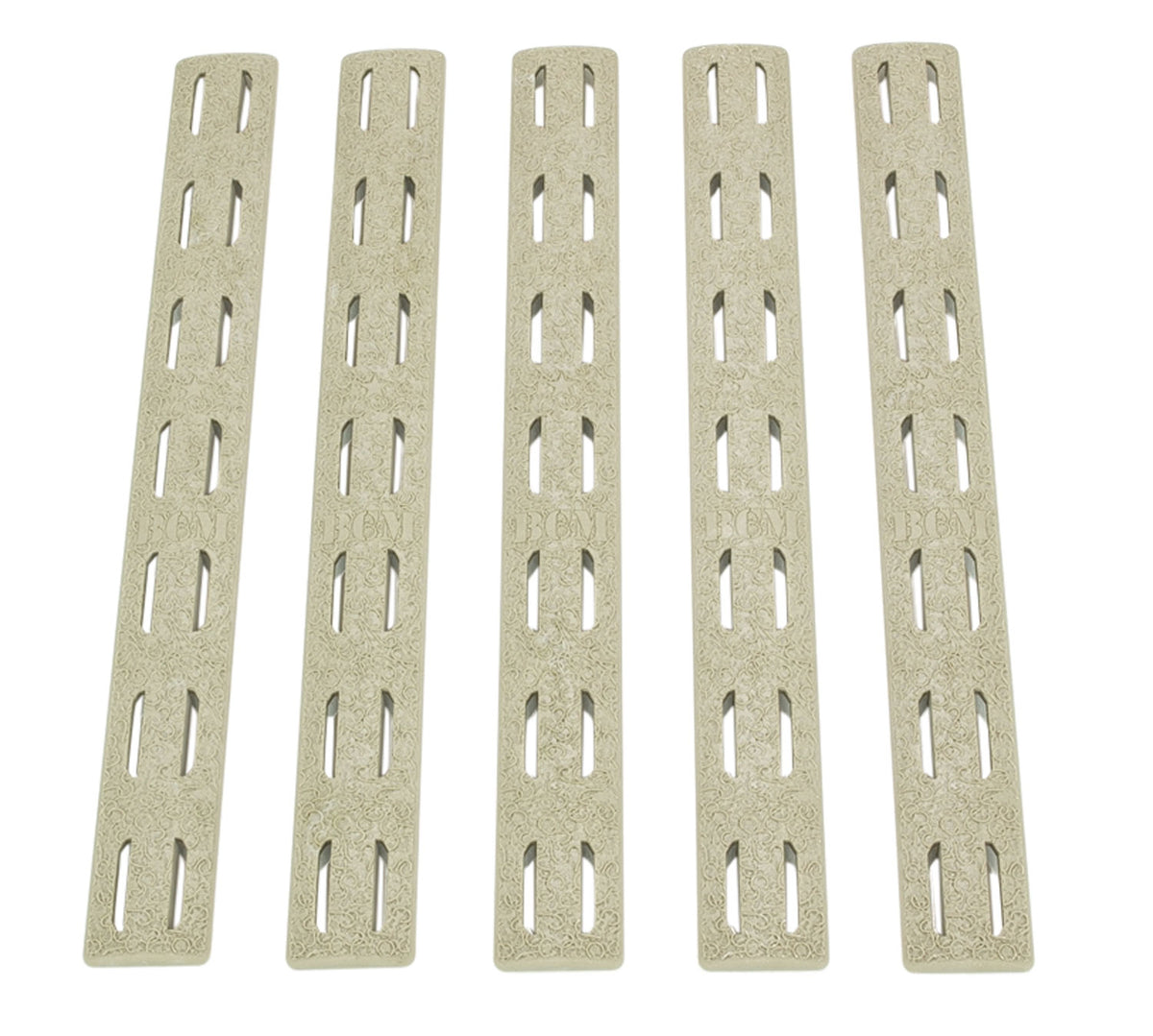 Bravo Company KMRRPFDE5 KeyMod FDE Polymer Handguard Rail Panels 5 Pack AR-15