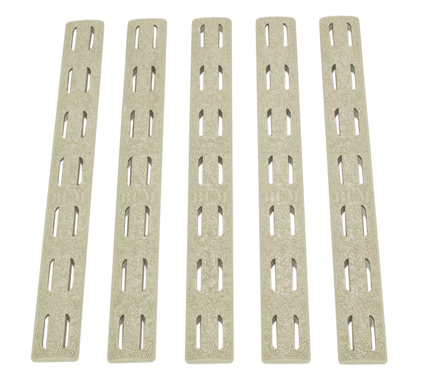 Bravo Company KMRRPFDE5 KeyMod FDE Polymer Handguard Rail Panels 5 Pack AR-15