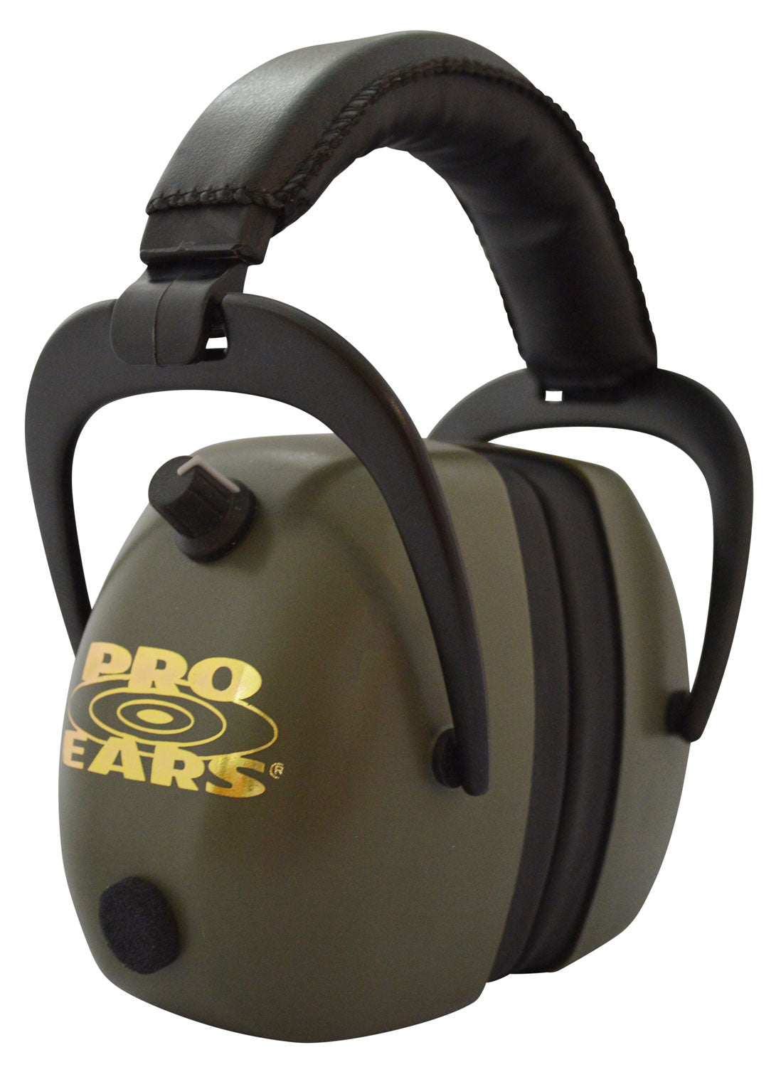 Pro Ears Gold II 30 Over The Head 30dB Electronic Hearing Protection Muff Black/Green Adult 1 Pair
