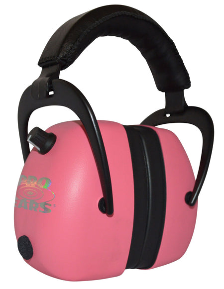 Pro Ears Gold II 30 Over The Head 30dB Electronic Hearing Protection Muff Pink/Black Adult 1 Pair
