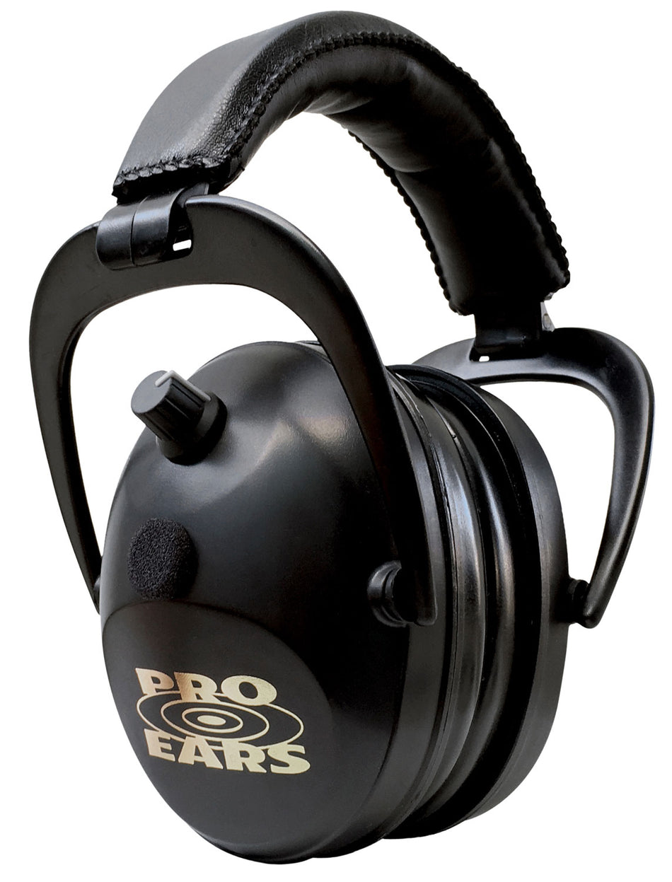 Pro Ears Gold II 26 Over The Head 26dB Electronic Hearing Protection Muff Black/Gold Adult 1 Pair