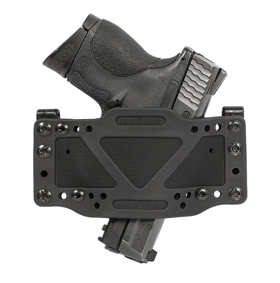 Limbsaver CrossTech 12501 Ambidextrous IWB/OWB Universal Handgun Holster Black Polymer Clip