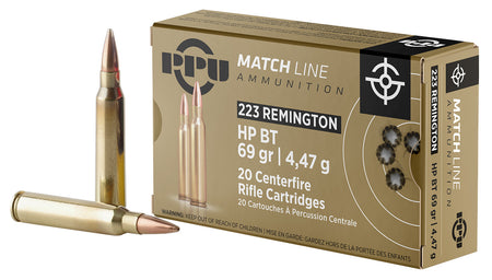 Prvi Partizan .223 Remington PPM2231 Match Hollow Point Boat Tail HPBT 69 Grain