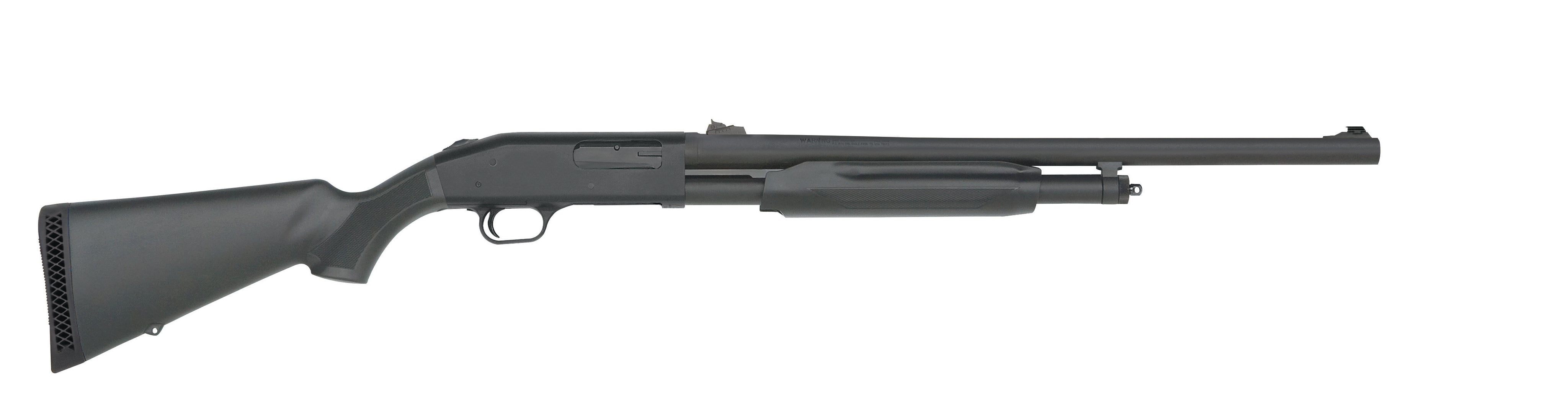 Mossberg 500 Slugster 20 Gauge Pump Shotgun, 3" Chamber, 5+1 Capacity, 24" Matte Blued Steel Barrel, Fixed Synthetic Stock