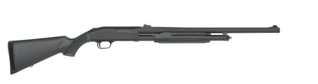 Mossberg 500 Slugster 20 Gauge Pump Shotgun, 3" Chamber, 5+1 Capacity, 24" Matte Blued Steel Barrel, Fixed Synthetic Stock