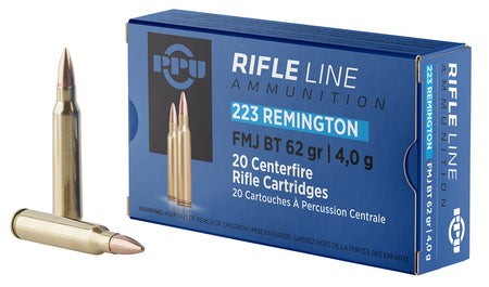 Prvi Partizan .223 Remington PP223F2 Full Metal Jacket Boat Tail FMJBT 62 Grain