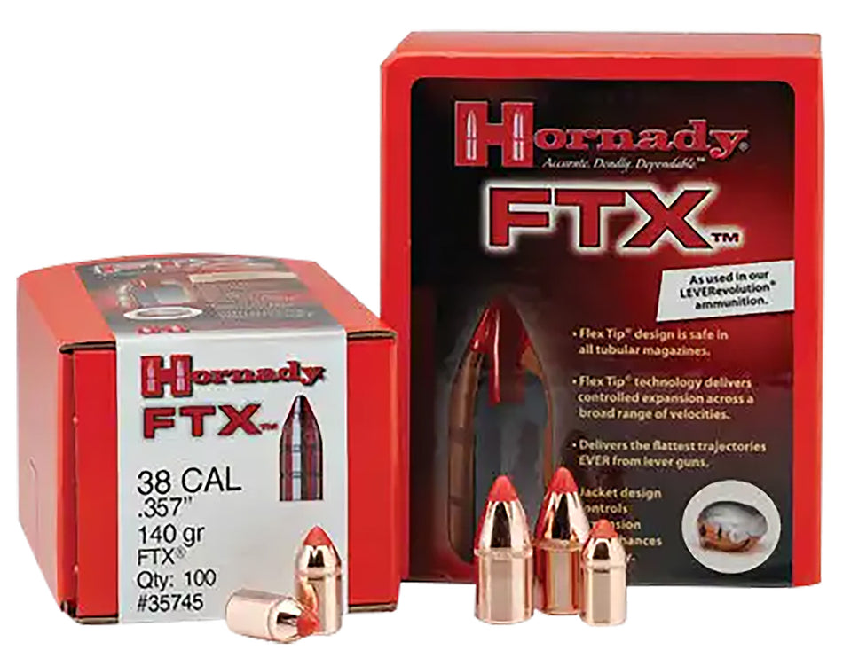 Hornady FTX .430 265gr Lever Action Flex Tip Expanding Bullets Box of 50