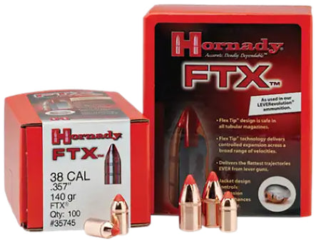 Hornady FTX .452 200gr InterLock Flex Tip Expanding Handgun Bullets Box of 50