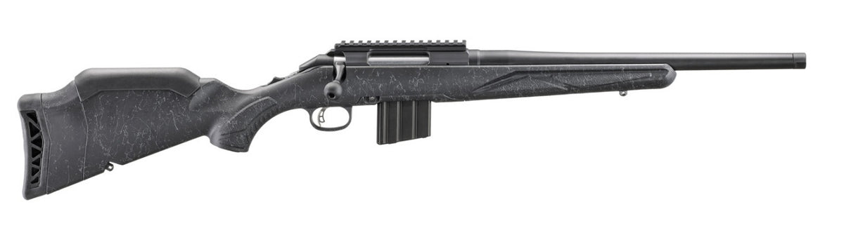 Ruger 56902 American II Patrol 338 ARC 5+1 16.10" Graphite Black Cerakote Threaded Bull Barrel & Alloy Steel Receiver w/Picatinny Rail, Black Splatter Adj LOP Synthetic Stock