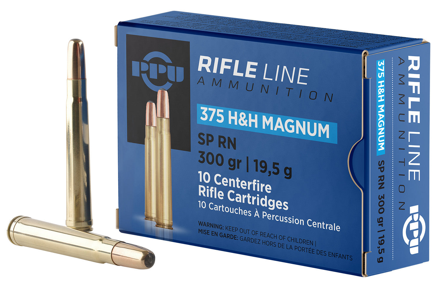 Prvi Partizan .375 H&H Mag PP375S Soft Point Round Nose 300 Grain