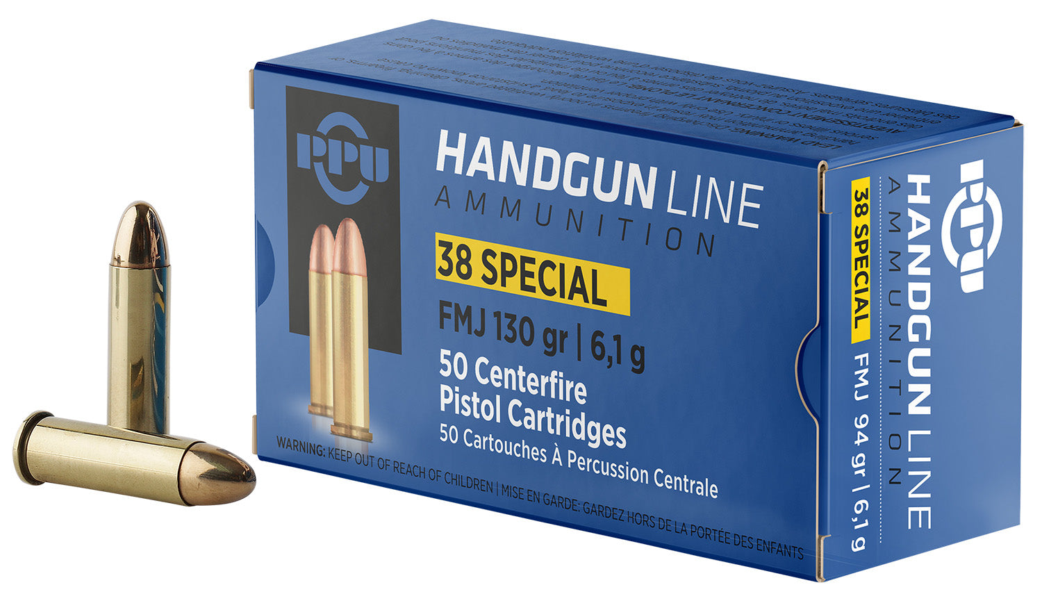 Prvi Partizan .38 Special PPH38SF 8605003813071 Full Metal Jacket FMJ 130 Grain