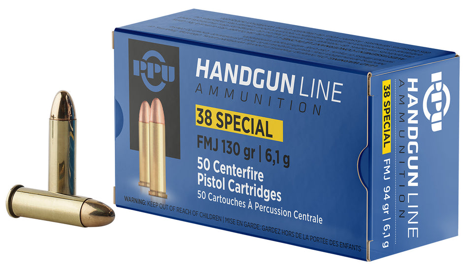 Prvi Partizan .38 Special PPH38SF 8605003813071 Full Metal Jacket FMJ 130 Grain