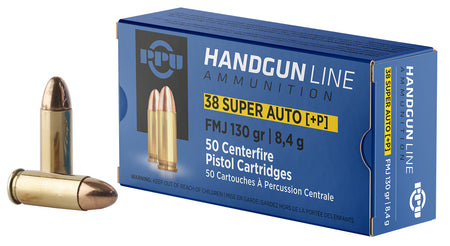 Prvi Partizan .38 Super PPH38SU +P Full Metal Jacket FMJ 130 Grain