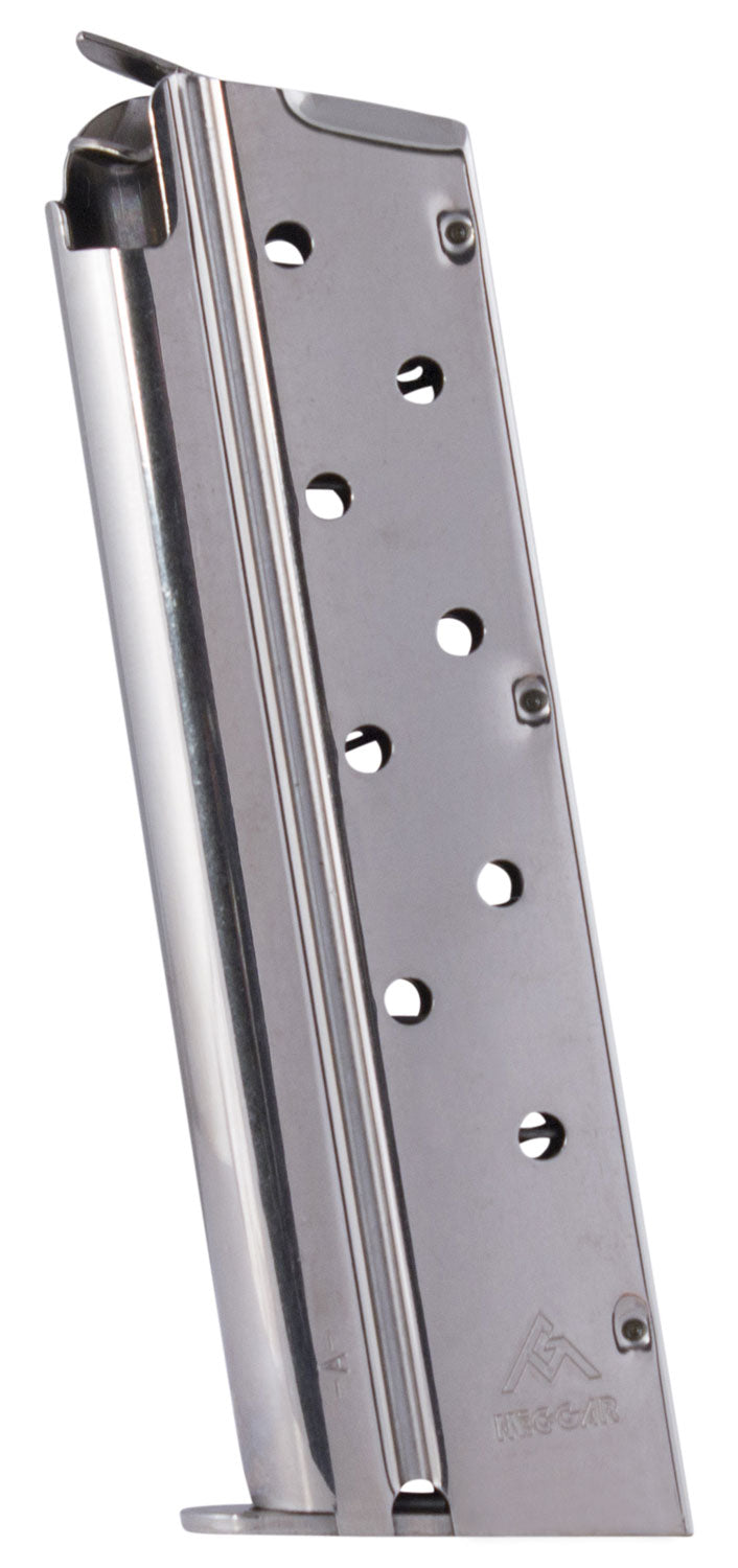 Mec-Gar MGCGOV9LN 1911 Government 9mm Luger 9rd Nickel Detachable Standard Magazine
