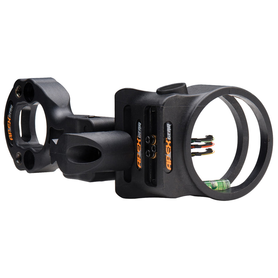 Apex Tundra Archery Sight Black 3 Pin .019 Reversible RH/LH
