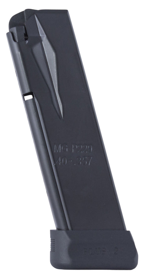 Mec-Gar MGP2294014AFC Sig P229 14rd .40 S&W Blued Carbon Steel Magazine w/Anti-Friction Coating