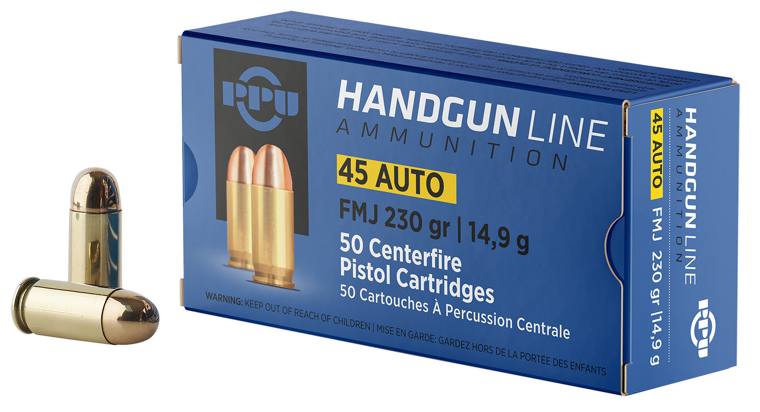 Prvi Partizan .45 ACP/Auto PPH45F 8605003813170 Full Metal Jacket FMJ 230 Grain